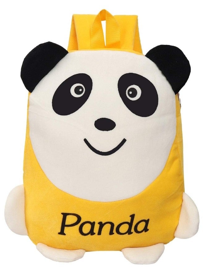 Black Hill Kids School Bag Combo Soft Plush Backpack Cartoon Bags Mini Travel Bag for Children Girls Boys (Monkey & Yellow Panda) - Image 4
